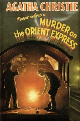 Обложка первого издания книги Агаты Кристи "Убийство в Восточном экспрессе"