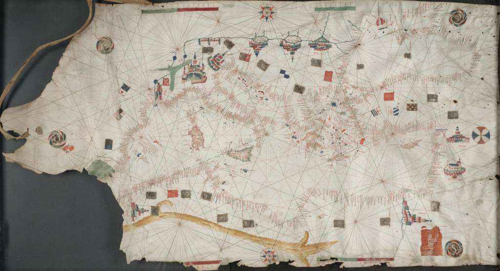 Portolan chart of Mediterranean *circa 1450-1475 *111.76 x 63.5 cm