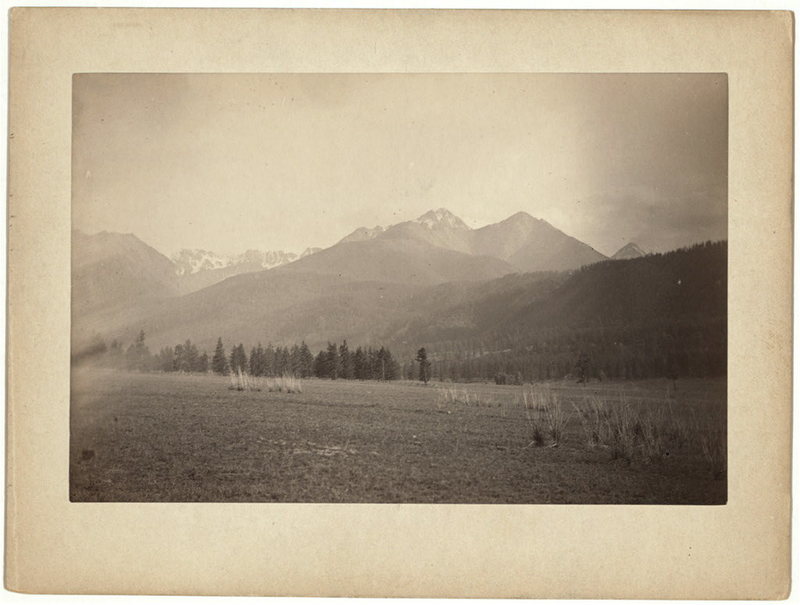 Вид на Алтайский горы, фото примерно 1885 года