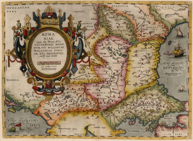 старая карта Сербии — Портулан