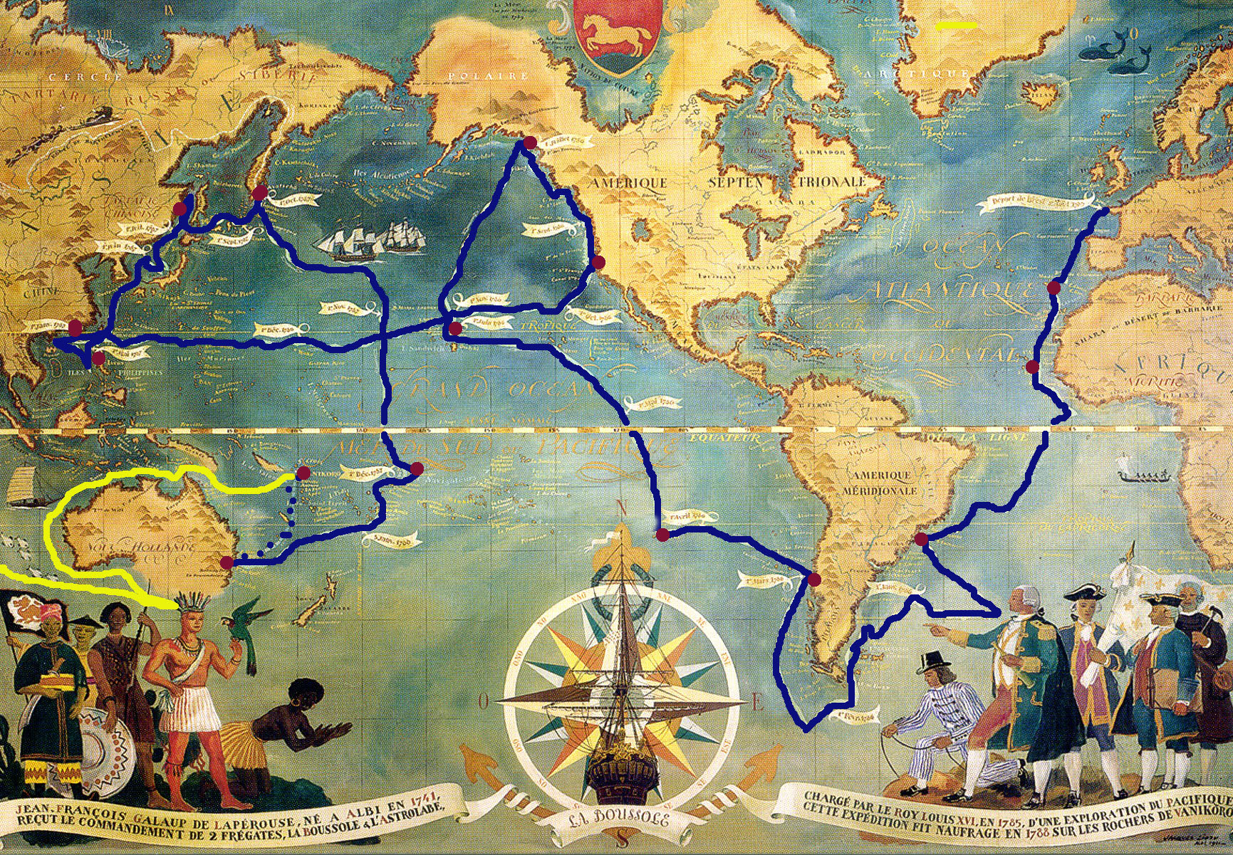 История поездок по карте